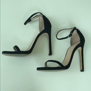Stuart Weitzman Nudist Black Sandals